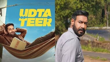 Poster of Udta Teer (L) and a scene from Drishyam 3 (L).