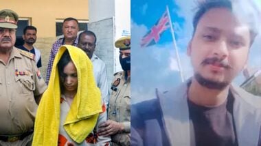 Images of Muskan Rastogi (L) and Saurabh Rajput (R).