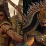Scenes from Ramayana Part 1, featuring Ranbir Kapoor and Yash.