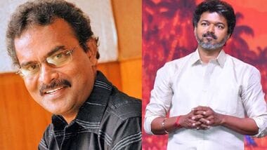 Krishnaraj Ramasamy (L) dies at 75, CM Vijay (R) extends condolences.
