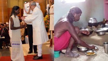Viral images of Haldhar Nag.