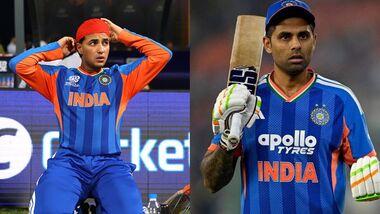 Abhishek Sharma is on a verge of breaking Suryakumar Yadav's T20I record in Ranchi.