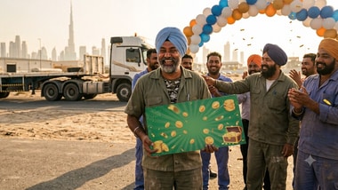 18 years in Dubai, 2 years of trying luck: Punjab truck driver wins  ₹1.23 crore (AI-generated image for representational purpose only)