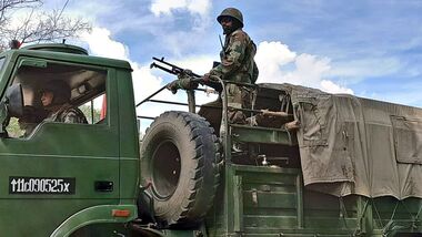 File Photo: A security personnel in Jammu and Kashmir. Image for representation.