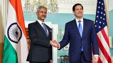 External Affairs Minister S Jaishankar meets United States Secretary of State, Marco Rubio, on the sidelines of the Quad Foreign Ministers’ meeting, in Washington DC