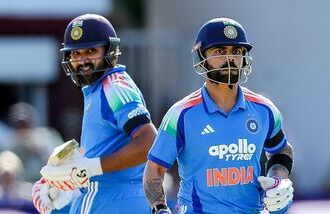 India's Rohit Sharma and Virat Kohli run between wickets during 3rd ODI against England. (file photo)