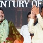 West Bengal Chief Minister Suvendu Adhikari and actor and BJP leader Mithun Chakraborty at an event in Kolkata.