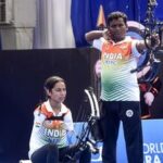 India's Sheetal Devi (Left) and Toman Kumar (Right) teamed up to win the gold medal in the 2026 World Archery Para Series in Bangkok earlier this year.