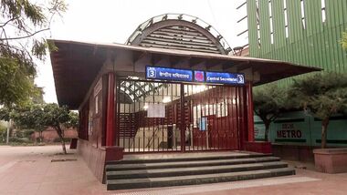 CJP Protest: A view of the closed Central Secretariat Metro Station as a precautionary security measure in view of a protest called by CJP, in New Delhi on Saturday.