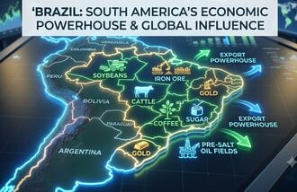 Brazil's economic weight is considerable. Its GDP reached about $2.28 trillion in 2025, according to World Bank data, making it by far the largest economy in Latin America.  (AI generated image)