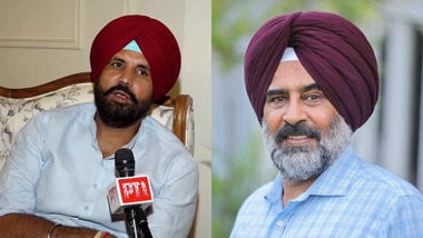 Pargat Singh(R) takes over from Raja Warring (L)
