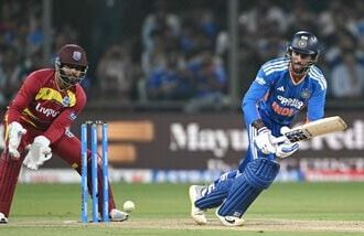 Tilak Varma's comical run-out in Indore