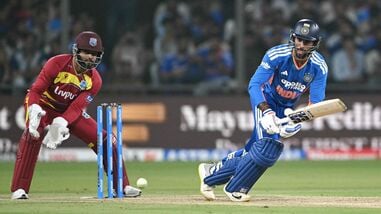 Tilak Varma has scored 72 runs from two innings in the ongoing T20I series against West Indies.