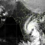 In this image released on Oct. 27, 2026, INSAT-3DS satellite image by the India Meteorological Department shows the cyclone 'Arnab' over the west-central Bay of Bengal.