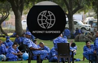 Security personnel deployed at Jantar Mantar in view of a call for a protest by the CJP on October 10, in New Delhi on Friday. (Inset: Image for representation).