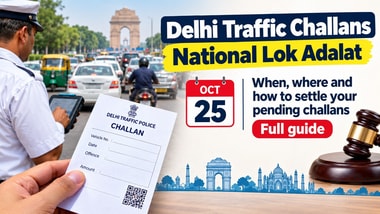 Delhi traffic challans: National Lok Adalat on Oct 25 — Where and how to settle your pending challans | Full guide