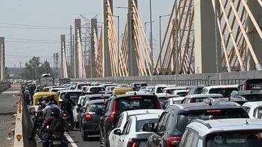 Check Delhi traffic advisory for Oct 20 (Photo by Sonu Mehta/Hindustan Times )