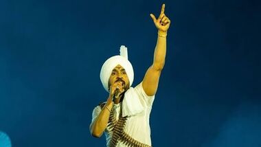 Diljit Dosanjh from a concert.