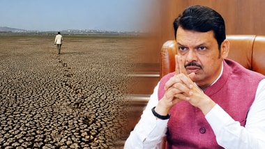 Maharashtra is grappling with drought-like conditions. (Right) Chief Minister Devendra Fadnavis.