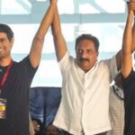 CJP founder Abhijeet Dipke, YouTuber Dhruv Rathee, actor-activist Prakash Raj, and others hold hands during a protest against CEC Gyanesh Kumar over the SIR of electoral rolls, in Bengaluru