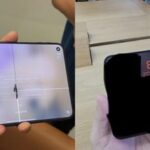 iPhone Duo screen cracked.