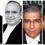 (L-R) former Supreme Court judge Madan B Lokur; Justice A.K. Patnaik (former Judge, Supreme Court of India); Justice Badar Durrez Ahmad (former Chief Justice, Jammu & Kashmir High Court);
 Justice Rekha Sharma (former Judge, Delhi High Court)