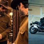 Fardeen Khan and his new Royal Enfield Guerrilla 450 Apex.