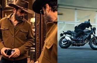 Fardeen Khan and his new Royal Enfield Guerrilla 450 Apex.