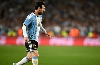 Argentina forward Lionel Messi in action during his team's friendly against Benin in Buenos Aires on Tuesday.
