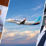'Hero' Captain Smit Machchhar being greeted by Dubai Crown Prince Sheikh Hamdan bin Mohammed bin Rashid Al Maktoum (Left); Omani co-pilot Hamam Al-Hammami (Right); (Collage made using AI)