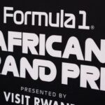 General view of a Formula 1 African Grand Prix sign during the press conference.