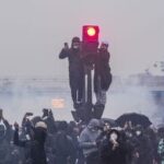 Protesters during a demonstration in Paris, France, on Oct. 24. A new round of protests is set to hit France on Saturday, raising fears of a repeat of last weekend's riots