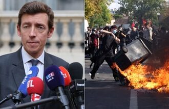 French Education Minister Eduardo Geffray said that the country is set to close up to 500 high schools as student protests turn increasingly violent.