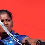 Kumkum Mohod won gold in the women's individual recurve archery event at the 2026 Asian Games in Nagoya on Saturday.