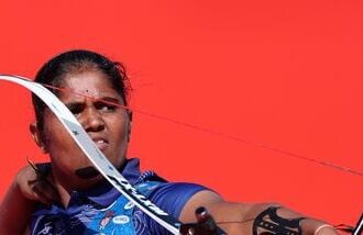 Kumkum Mohod won gold in the women's individual recurve archery event at the 2026 Asian Games in Nagoya on Saturday.