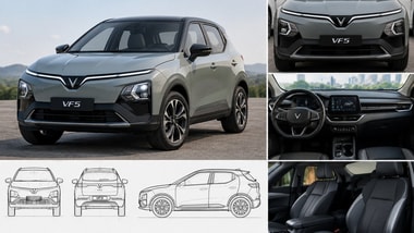 VinFast has filed a design patent in India for the VF5 facelift.
