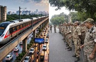 Inside the capital, the Delhi Traffic Police rolled out a comprehensive advisory warning of diversions at 30 key locations starting from 6 am on Saturday.