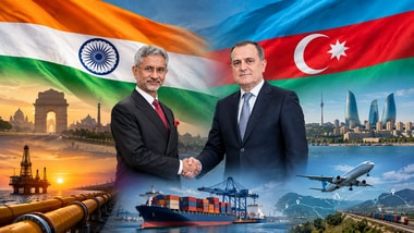 Can trade and connectivity help Azerbaijan reset ties. External Affairs Minister S Jaishankar and Bayramov Azerbaijani Foreign Minister Jeyhun