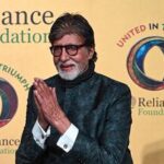 Bollywood actor Amitabh Bachchan attends the United in Triumph felicitation event hosted by the Reliance Foundation to honour the country's national cricket teams in Mumbai on January 5, 2026. (Photo by SUJIT JAISWAL / AFP)