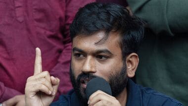 Abhijeet Dipke, founder of the Cockroach Janata Party (CJP) has been placed under preventative detention by Delhi Police. REUTERS/Adnan Abidi