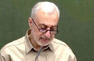 Iran's new Defence Minister Mehrdad Akhlaqi speaks in Theran, Iran, October 18, 2026, in this screengrab from a video.