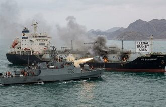 The latest incidents underscore the continuing uncertainty facing ship operators navigating one of the world's most important energy corridors as the conflict continues. (AI-generated Image for representational purposes only)