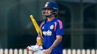 IND vs WI 2nd T20I Live Score: India's Ishan Kishan during a training session ahead of the second T20I in Ranchi.