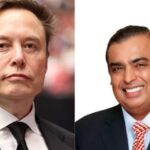 Elon Musk, Starlink Founder (left) and Mukhesh Ambani, Chairman and MD of Reliance Industries (right).
