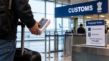 An NRI passenger's refusal to pay customs duty on an iPhone brought from Dubai sparked a dispute at Kochi airport.