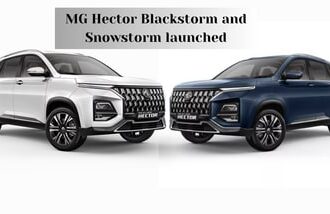 MG Hector Blackstorm and Snowstorm have been launched in India.