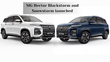 MG Hector Blackstorm and Snowstorm have been launched in India.