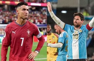 Cristiano Ronaldo and Lionel Messi (R) share 13 Ballon d'Ors among them.