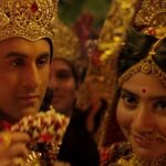 Ranbir Kapoor as Lord Ram and Sai Pallavi as Maa Sita in Mangal Rang music video.