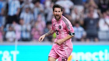 Lionel Messi scored a brace for Inter Miami in their MLS match against DC United in Miami on Saturday.